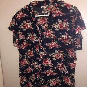 Flower Pattern Blouse